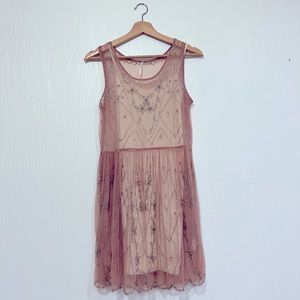 Free People beaded sheath dress